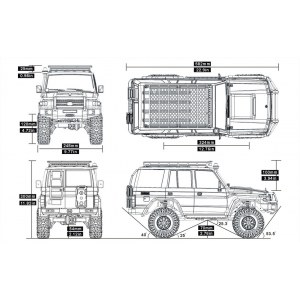 Радиоуправляемый модель для трофи RGT LC76 RESCUER 4WD ARR масштаб 1:10 2.4G - EX86190