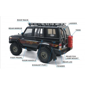 Радиоуправляемый модель для трофи RGT LC76 RESCUER 4WD ARR масштаб 1:10 2.4G - EX86190