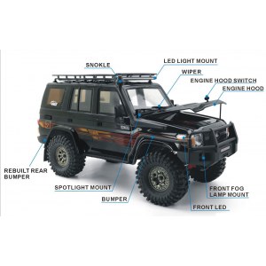 Радиоуправляемый модель для трофи RGT LC76 RESCUER 4WD ARR масштаб 1:10 2.4G - EX86190