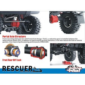 Радиоуправляемый модель для трофи RGT LC76 RESCUER 4WD ARR масштаб 1:10 2.4G - EX86190