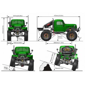 Радиоуправляемый трофи RGT CRUSHER 4WD RTR масштаб 1:10 2.4G - EX86181