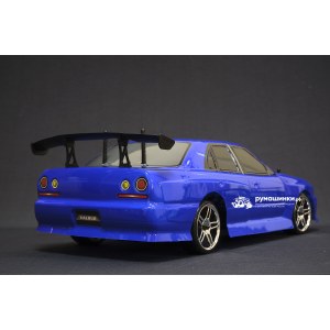 Радиоуправляемая машина для дрифта HSP Flying Fish 1 - 1:10 4WD Кузов Nissan Skyline R34 94123/12330 Blue