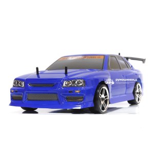 Радиоуправляемая машина для дрифта HSP Flying Fish 1 - 1:10 4WD Кузов Nissan Skyline R34 94123/12330 Blue