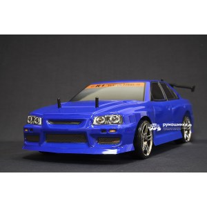 Радиоуправляемая машина для дрифта HSP Flying Fish 1 - 1:10 4WD Кузов Nissan Skyline R34 94123/12330 Blue