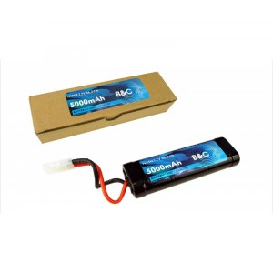 Аккумулятор Ni-Mh B&C 5000mAh, 7,2V, (Разъем Tamiya) B&C-5000-7.2V-S-TM