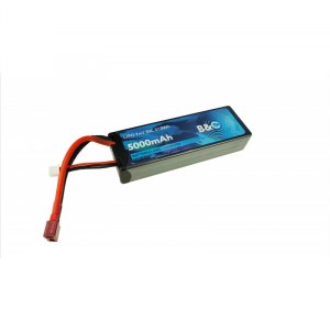 Аккумулятор LiPo B&C - 7.4v 5000mAh 50C (2S, Hardcase, разъём T-Plug) B&C-5000-2S-50-H