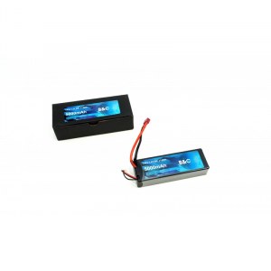 Аккумулятор LiPo B&C - 7.4v 5000mAh 50C (2S, Hardcase, разъём T-Plug) B&C-5000-2S-50-H