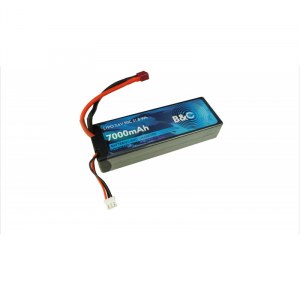 Аккумулятор LiPo B&C - 7.4v 7000мАч 50C (2S, Hardcase, разъём T-Plug) B&C-7000-2S-50-H