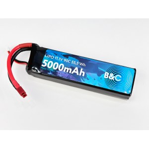 Аккумулятор LiPo B&C - 11.1v 5000mAh 90C (3S, Softcase, разъём T-Plug) B&C-5000-3S-90-S-T
