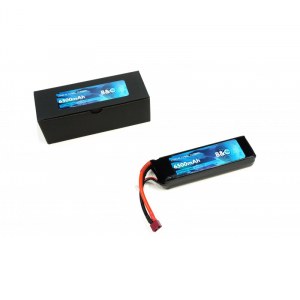 Аккумулятор LiPo B&C - 11.1v 6500mAh 90C (3S, Softcase, разъём T-Plug) B&C-6500-3S-90-S-T
