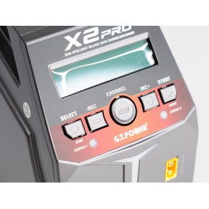 Универсальное зарядное устройство G.T.Power X2PRO Dual Power 11-26/220В, 12Aх2 GTP-X2PRO