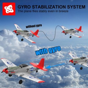Радиоуправляемый самолет Volantex RC Mustang 400мм 2.4G 2ch LiPo RTF with Gyro EXA76203B