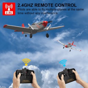 Радиоуправляемый самолет Volantex RC Mustang 400мм 2.4G 2ch LiPo RTF with Gyro EXA76203B