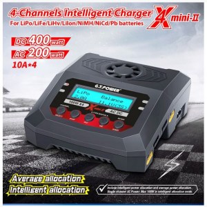 Универсальное зарядное устройство G.T.Power X4MINI 200 W Dual Power 19-26/220В, 10Aх4 GTP-X4MINI200