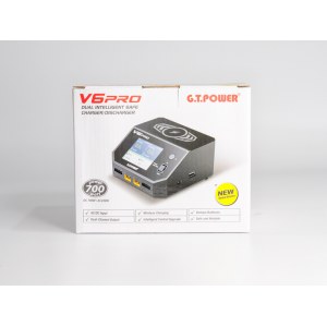 Универсальное зарядное устройство G.T.Power V6PRO Dual Power 7-30/220В, 16Aх2, USB, Wireless 7.5W GTP-V6PRO