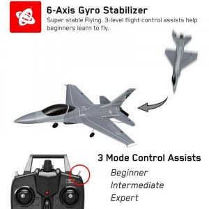 Радиоуправляемый самолет Volantex RC F16 260 2.4G 4ch LiPo RTF with Gyro EXA76110R