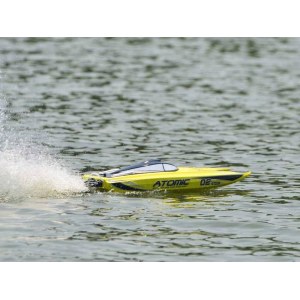 Радиоуправляемый катамаран Volantex RC ATOMIC 700 желтый Brushless 2.4G LiPo RTR EXA79204RY