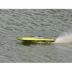 Радиоуправляемый катамаран Volantex RC ATOMIC 700 желтый Brushless 2.4G LiPo RTR EXA79204RY