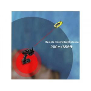 Радиоуправляемый катамаран Volantex RC ATOMIC 700 желтый Brushless 2.4G LiPo RTR EXA79204RY
