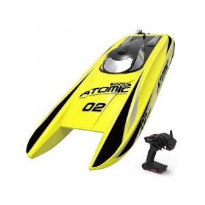 Радиоуправляемый катамаран Volantex RC ATOMIC 700 желтый Brushless 2.4G LiPo RTR EXA79204RY