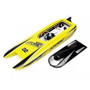Радиоуправляемый катамаран Volantex RC ATOMIC 700 желтый Brushless 2.4G LiPo RTR EXA79204RY