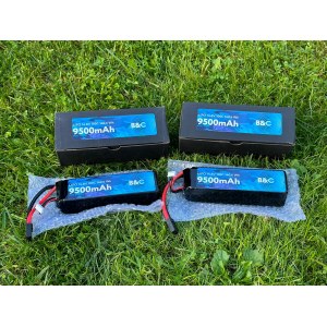 Аккумулятор B&C LIPO 9500 MAH 14.8V (4s) 100C, TRX, Soft case (для Traxxas 1/5) B&C-9500-4S-100-S-TRX