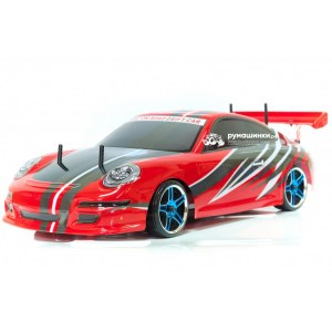 Радиоуправляемая модель для дрифта HSP Flying Fish 1 - 1:10 4WD Кузов Porsche 911 - 94123/12371-RED