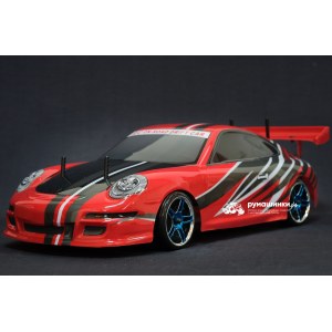Радиоуправляемая модель для дрифта HSP Flying Fish 1 - 1:10 4WD Кузов Porsche 911 - 94123/12371-RED