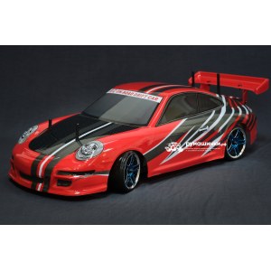 Радиоуправляемая модель для дрифта HSP Flying Fish 1 - 1:10 4WD Кузов Porsche 911 - 94123/12371-RED