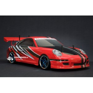 Радиоуправляемая модель для дрифта HSP Flying Fish 1 - 1:10 4WD Кузов Porsche 911 - 94123/12371-RED