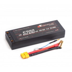 Аккумулятор Speedway Slide Li-Po PRO LCG Series Hard case 7.4v 5200mAh 50C Banana Connector / XT60 SWS-B-52-2-50-PRO-XT60