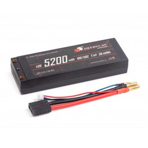 Аккумулятор Speedway Slide Li-Po PRO LCG Series Hard case 7.4v 5200mAh 50C Banana Connector / TRX SWS-B-52-2-50-PRO-TRX