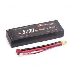 Аккумулятор Speedway Slide Li-Po PRO LCG Series Hard case 7.4v 5200mAh 50C Banana Connector / T-Plug SWS-B-52-2-50-PRO-T-Plug