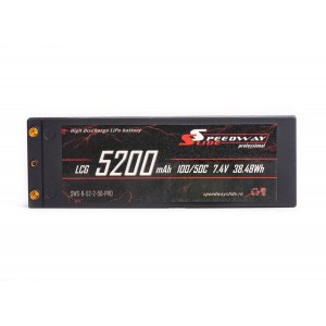 Аккумулятор Speedway Slide Li-Po PRO LCG Series Hard case 7.4v 5200mAh 50C Banana Connector / T-Plug SWS-B-52-2-50-PRO-T-Plug