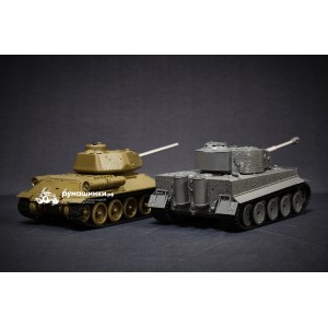 Радиоуправляемый танковый бой Torro Tiger I и Советский танк 1:30 - 15101-CA