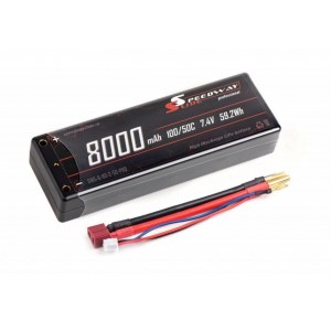 Аккумулятор Speedway Slide PRO 139x47x25.5mm Li-Po 8000mAh 2S 7.4V 50C Hardcase T-Plug SWS-B-80-2-50-PRO-Dean
