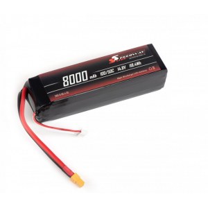 Аккумулятор Speedway Slide 164x44x43mm Li-Po 8000mAh 4S 14.8V 50C SOFT case XT60 - SWS-B-80-4-50