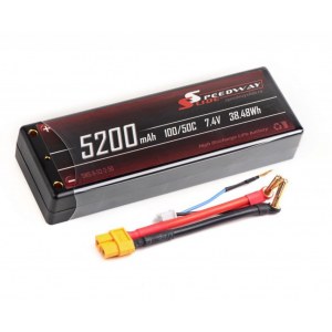 Аккумулятор Speedway Slide 139x47x25.5mm Li-Po 5200mAh 2S 7.4V 50C Hardcase XT60 SWS-B-52-2-50-XT60