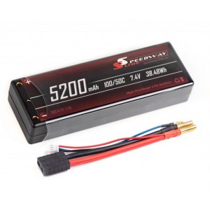 Аккумулятор Speedway Slide 139x47x25.5mm Li-Po 5200mAh 2S 7.4V 50C Hardcase TRX SWS-B-52-2-50-TRX