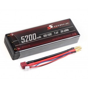 Аккумулятор Speedway Slide 139x47x25.5mm Li-Po 5200mAh 2S 7.4V 50C Hardcase T-Plug SWS-B-52-2-50-Dean