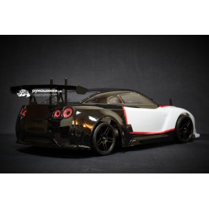 Радиоуправляемая модель машины HSP GT Nissan GTR (колеса шоссейные+дрифт 1:10 4WD) - 94103-GTR01