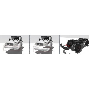 Радиоуправляемая модель Yikong 4106 PRO crawler Benz G500 (Perl White) 1/10 RTR YK-4106PRO