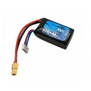 Аккумулятор LI-PO B&C 650 MAH 14.8v (4s) 75C, XT60, Soft case B&C-650-4S-75-S-XT60