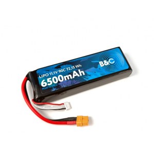 Аккумулятор Li-po B&C 6500 MAH 11.1V (3s) 90C, XT60, Soft case B&C-6500-3S-90-S-XT60