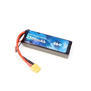 Аккумулятор Li-po B&C 2300 MAH 11.1v (3s) 80C, XT60, Soft case B&C-2300-3S-80-S-XT60