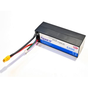 Аккумулятор Li-Po Spard 5200mAh, 14.8V, 50C, XT60, Hardcase для автомоделей 1/10, 1/8 YT9144121EHS