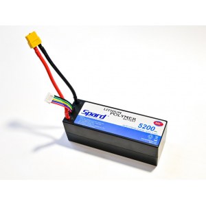 Аккумулятор Li-Po Spard 5200mAh, 14.8V, 50C, XT60, Hardcase для автомоделей 1/10, 1/8 YT9144121EHS