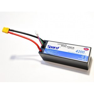 Аккумулятор Li-Po Spard 4200mAh, 14.8V, 50C, XT60, Hardcase для автомоделей 1/10, 1/8 YT9636120EHS