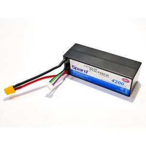 Аккумулятор Li-Po Spard 4200mAh, 14.8V, 50C, XT60, Hardcase для автомоделей 1/10, 1/8 YT9636120EHS
