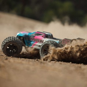 Радиоуправляемая модель ARRMA 1/8 KRATON 6S 4X4 RTR BRUSHLESS SPEED TRUCK, BLUE/PINK ARA8608V6T2